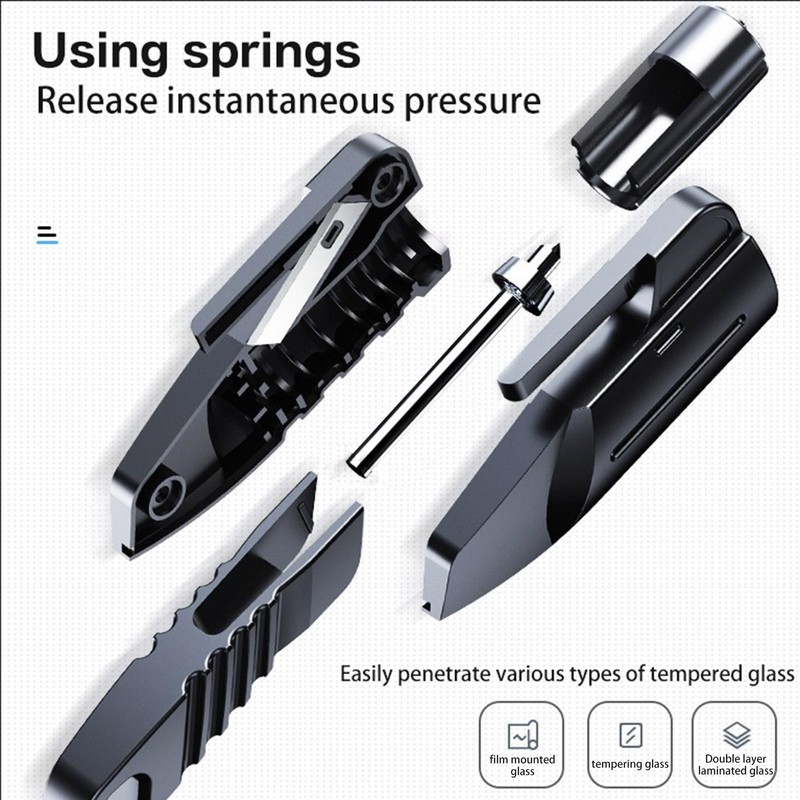 Window Breaker Seatbelt Cutter Hammerdex Emergency Car Escape Survival Stuff