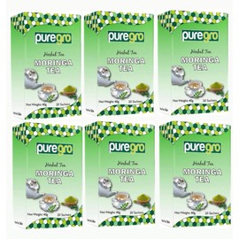 Puregro Herbal Moringa Tea (20 Tea Bag) 40g(Pack of 6)