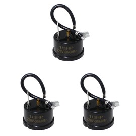 Maxmoral 3PCS Black Refrigerator Thermal Overload Protectors 1/3HP 250W Compressor Replacement Part Compressor Thermal Overload Protector for Car Refrigerator and Portable Freezer Maintenance