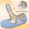 Scurtain Ladies Slippers Grey Winter Fuzzy Slippers Slip On Rubber