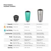 Klean Kanteen Vacuum Insulated Tumbler Cup - Silver, 473 ml