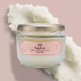 Sabon 사봉 바디스크럽 320g 그린로즈 +우드스쿱 295773 [320g 그린로즈 (+우드스쿱)] Sabon Body Scrub 320g Green Rose + Wood Scoop 295773 [320g Green Rose (+Wood Scoop)]