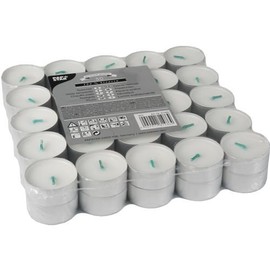 50 tea lights Diameter 37.2 mm P White Made From 100% Stearin 81486 Papstar Stearin Tea Lights