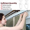 LIQWEI 100 Pcs Shower Curtain Hooks, Curtain Track Hooks, Curtain