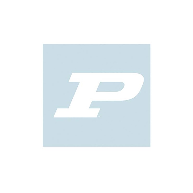 Purdue Decal (WHITE P DECAL (3''4''6''12''18''), 4 in)