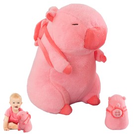 Yesmoyhe Capybara Cuddly Toy, 35 cm Capybara Stuffed Toy, Capybara Plush Toy, Cute Capybara Plushie, Capybara Plush Doll Cushion, Capybara Plush Cushion, Gift for Boys and Girls