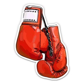 Boxing Gloves - 12" Vinyl Sticker Waterproof Decal