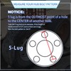 5 on 4.5 Trailer Hub Kit for 2000lb 1'' or