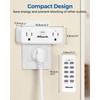 Remote Control Outlet with 4 Independent Control Sockets, WILAWELS Wireless
