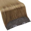 Full Shine Wire Human Hair Extensions 80 Grams Golden Brown