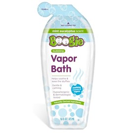Boogie Kids Botanical Bubble Bath, Soothing Vapor, Made with Plant and Oat Extracts, Natural Essential Oils, Mint Eucalyptus, 16 oz (Pack of 1)