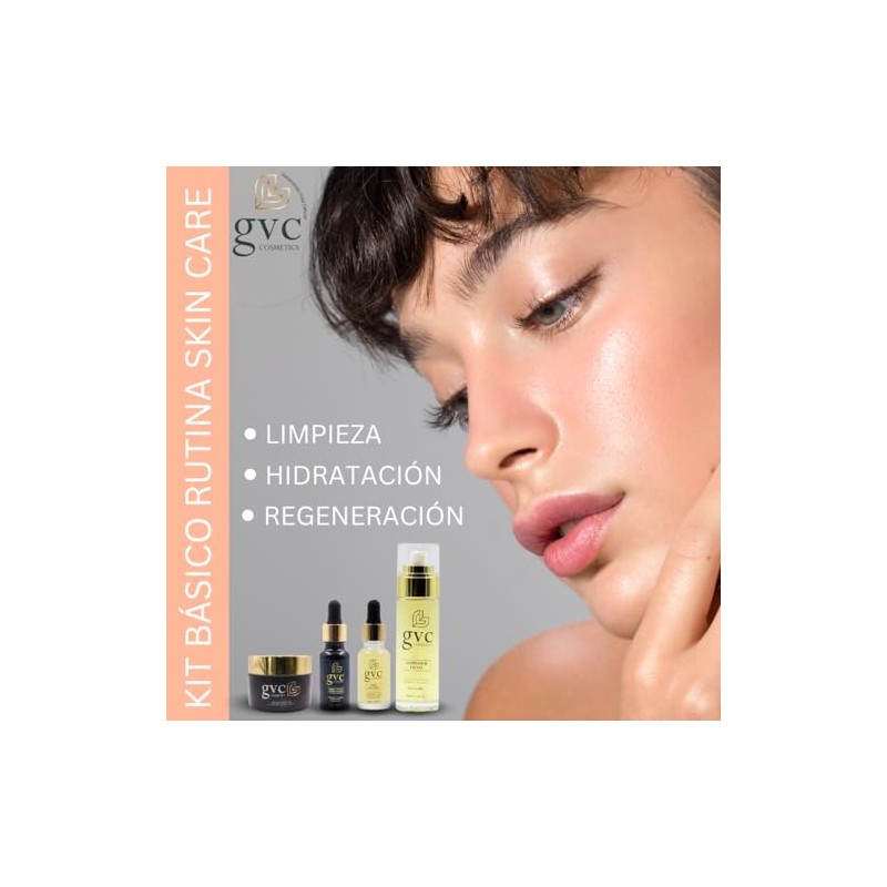 Kit Facial Tratamiento Completo Skin Care Gvc Cosmetics Células
