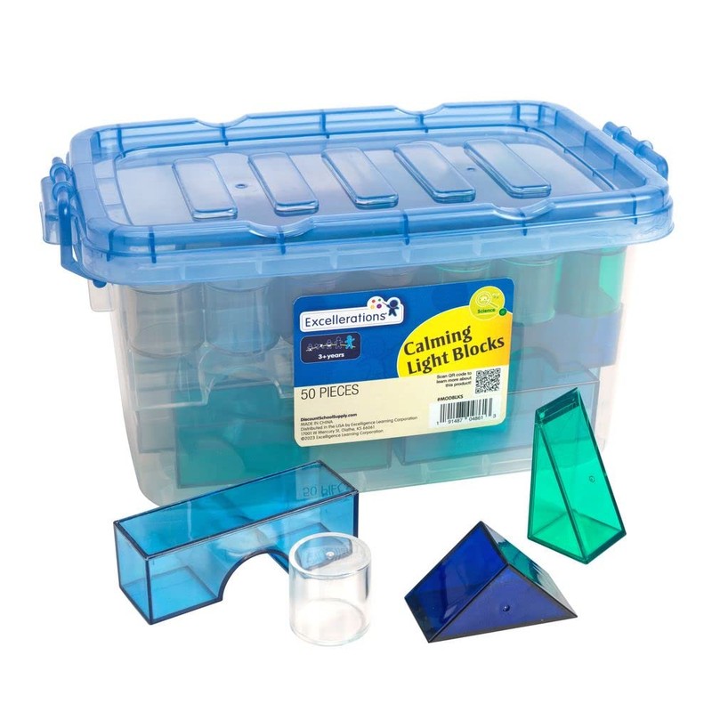 Excellerations Calming Light Blocks - 50 Pieces