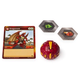 BAKUGAN Baku-storage Case Collectible Action Figures, with extra Basic Ball (Dragonoid (Red)), for Ages 6 and Up