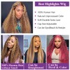 Leruikair 5X5 Lace Frontal Closure Wig Highlight P4/27 Deep Wave