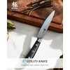 KYOKU 5" Kitchen Utility Knife, Samurai Series Chef Knife with