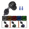 12v 2.1a Para Cargador Iluminado Usb Doble Salida Coche Moto