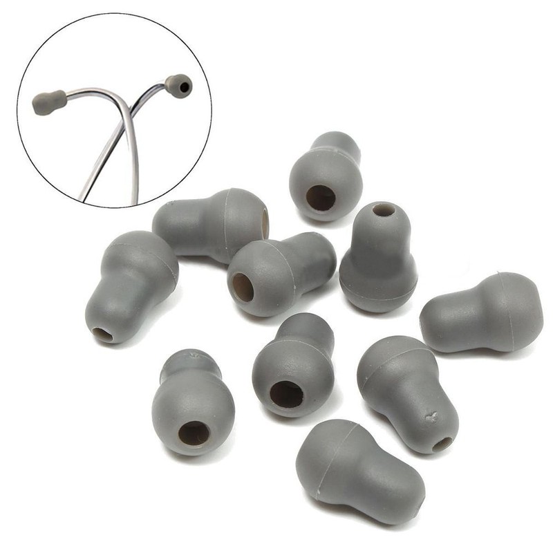 10pcs Stethoscope Ear Tips Replacement Earplugs Earbuds Ear Pieces Super
