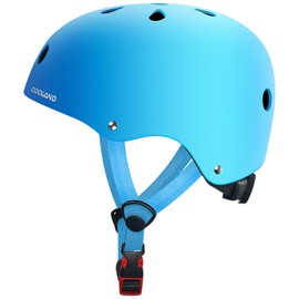 Odoland Kids Bike Helmet, Boys and Girls Bicycle Helmet for 5-10 Ages, Suggested Fit 48-55cm, Multi-Sports Adjustable & Lightweight for Skating, Cycling, Skateboard Helmet,Matte Gradient Blue