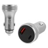 Car Charger Metal Digital Display Short Circuit Protection Fast Charging