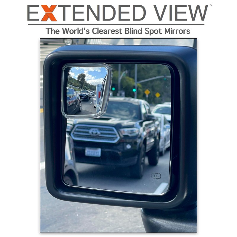 Custom Blind Spot Mirrors- Compatible with 2018-Present Jeep Wrangler |