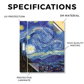 Carbon Fiber Tablet Skin Compatible with BOOX Go Color 7 (2024) - Starry Night - Premium 3M Vinyl Protective Wrap Decal Cover - Easy to Apply | Crafted in The USA by MightySkins