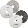 4" DAMO Black Buff + White Buff Pads for Granite