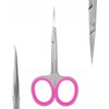 STALEKS Pro Professional Cuticle Scissors 25 mm Ergonomic Rings Stainless