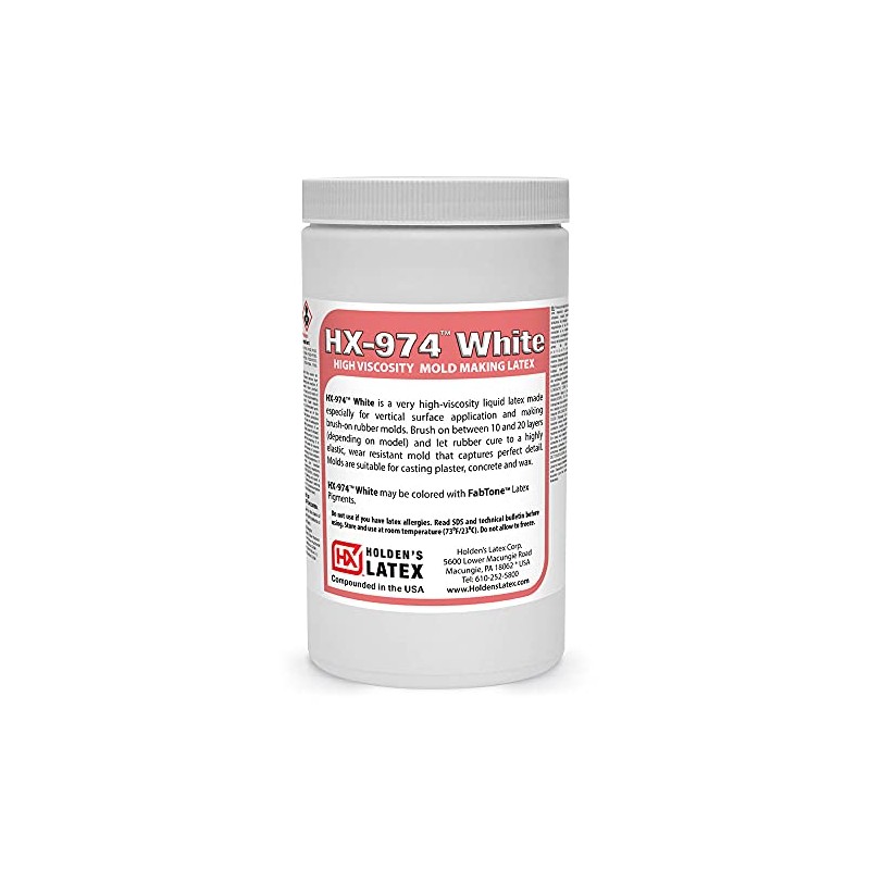 HX-974 White - High Viscosity Mold Making Latex - Quart