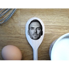 Matt Goss' Face Engraved on a Wooden Spoon (30cm), Birthday, Christmas Gift. Strictly Dancing UK TV Show Star. 80's Pop Star with Bros
