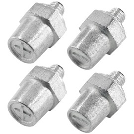 Biaungdo Two Pairs Zinc Alloy Battery Side Terminal Charging Posts Fit 8mm Positive (+) or Negative (-) Battery Cable terminals
