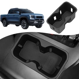 Center Console Cup Holder Plug-in for BYD Shark 6 Pickup Truck, with Anti Shake and Detachable Functions, Washable Rubber pad Black