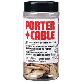 PORTER-CABLE 5563 Face Frame Plate Size FF Joiner Biscuits, 175 Per Tube