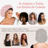 Gorro de Seda para Dormir Ajustable 3 Piezas, Gorro para
