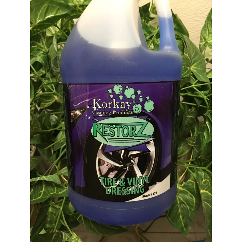 korkay restorz tire & vinyl dressing 1-gallon