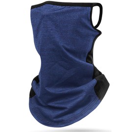 Andeor Neck Guard, Face Cover, For Summer, Cold Sensation, 360 Degree Protection, Sweat Absorbent, Quick Drying, UV Protection Factor, UPF 50+ (Inspected)), Neck Warmer, Sunburn Protection, UV Protection, Ear Wrap, Easy to Breathe, Windproof, Dustproof, 