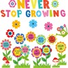 Funrous 90 Pcs Never Stop Growing Bulletin Board Decorations Summer