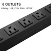 HHSOET Metal Wall Mount Power Strip, Mountable Power Outlet with