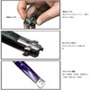 Stainless Steel Compact Portable Automatic Switch Folding Comb Mini Size