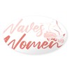CafePress Surfer Waves Women Surfing Sticker Oval Car Bumper Sticker