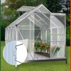 Deuba Greenhouse Clips Rust-Proof Hollow Panel Panes Attachment Greenhouse Accessories