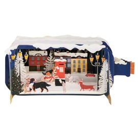 Message in A Bottle Dogs Posting Cards Pop Up Christmas Greeting Card XMIB088