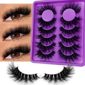 6 Paare Clear Band Künstliche Wimpern Katzenauge, 15mm Flauschiges Cat-Eye Russische Volume Strip Lashes D Curly Wispy Falsche Wimpern Natural Look Wimpern Extensions(9X)