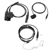 Throat Mic Headset 7.1mm Plug with PTT Adapter Push to
