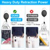 Pack of 2 ID Card Holder with Clip, Hard Plastic