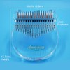 Anordsem 17 Key Kalimba Thumb Piano Clear Acrylic Material Bear
