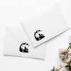 4 x Small 50mm 'Mermaid Silhouette with Tree' Transparent/Clear Sticker