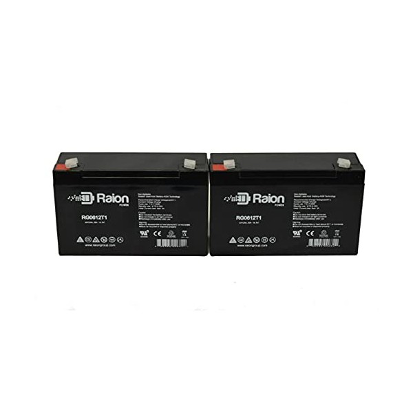 Raion Power RG0612T1 6V 12Ah Replacement AGM Battery for PowerCell