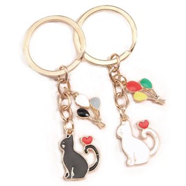 2PCs Unique Gifts for Best Friend Birthday Funny Friendship Gifts Ideas For Women Girls, Sister BFF, Her Him Couples Gift (Cat & Balloons)