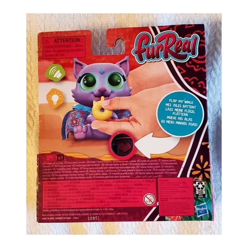 FurReal Flitter The Kitten Interactive Feeding Toy With Lights And